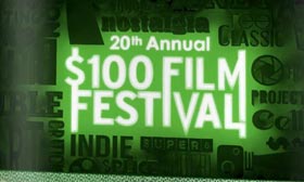 Text logo for the $100 Film Festival