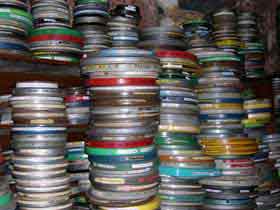 Craig Baldwin's 16mm film archive (by Lynne Sachs) Craig Baldwin's 16mm film archive (by Lynne Sachs)