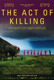 The Act of Killing Girls dancing next to a giant fish
