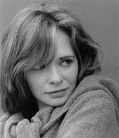 Black and white portrait of actress Adrienne Shelly