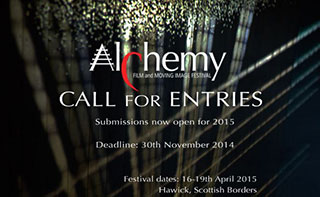 Abstract logo for Alchemy Film and Moving Image Festival