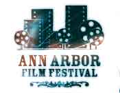 Film festival logo with various strips of celluloid film