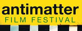 Text logo for the Antimatter Film Festival