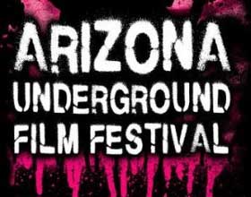 Text logo for Arizona Underground Film Festival