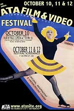 ATA Film and Video Festival poster featuring a drawing of a figure skater