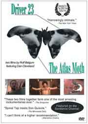 DVD cover featuring the faces of two men in the shape of a moth