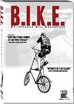 DVD cover featuring a man riding a double-decker bike