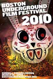 Film festival poster featuring a bunny mask