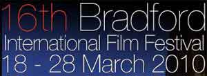 Text logo for Bradford International Film Festival