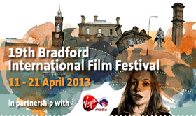 Logo for BIFF that features screening locations and a woman's face