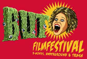 Film festival logo featuring a screaming woman