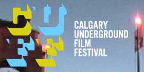 Text logo for the Calgary Underground Film Festival