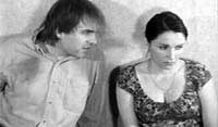 Elevator Movie Man and woman sitting in an elevator