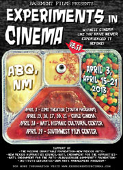 TV dinner tray poster for Experiments in Cinema