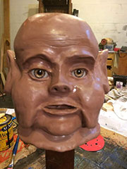 Head of a goblin puppet