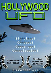 UFO flying through the sky