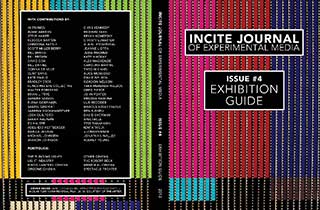 Cover of Incite Journal of Experimental Media featuring abstract filmstrips