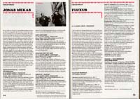 Film festival program scan featuring work of Jonas Mekas
