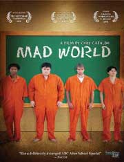 Movie poster featuring male teenagers in orange prison jumpsuits