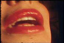 Close up of Lexi Tronic's lips