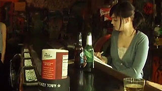 My Mars Bar Movie Pretty girl sitting by herself at a bar