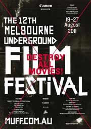 12th annual Melbourne Underground Film Festival poster