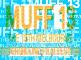 Blurry text logo for the 13th Melbourne Underground Film Festival