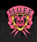 Pink skull logo for Montreal Underground Film Festival