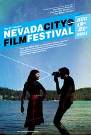 Nevada City Film Festival 2011 Nevada City Film Festival poster featuring a man shooting a film of a woman
