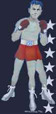 San Antonio Underground Film Festival poster featuring a boxer with three legs