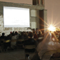Rooftop Films Audience watching a movie on a rooftop