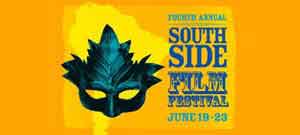 SouthSide Film Festival poster featuring a Mardi Gras mask