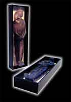 Sydney Underground Film Festival trophy that looks like a man in a coffin