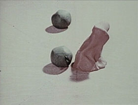 Film still from Gumbasia featuring stop-motion clay figures